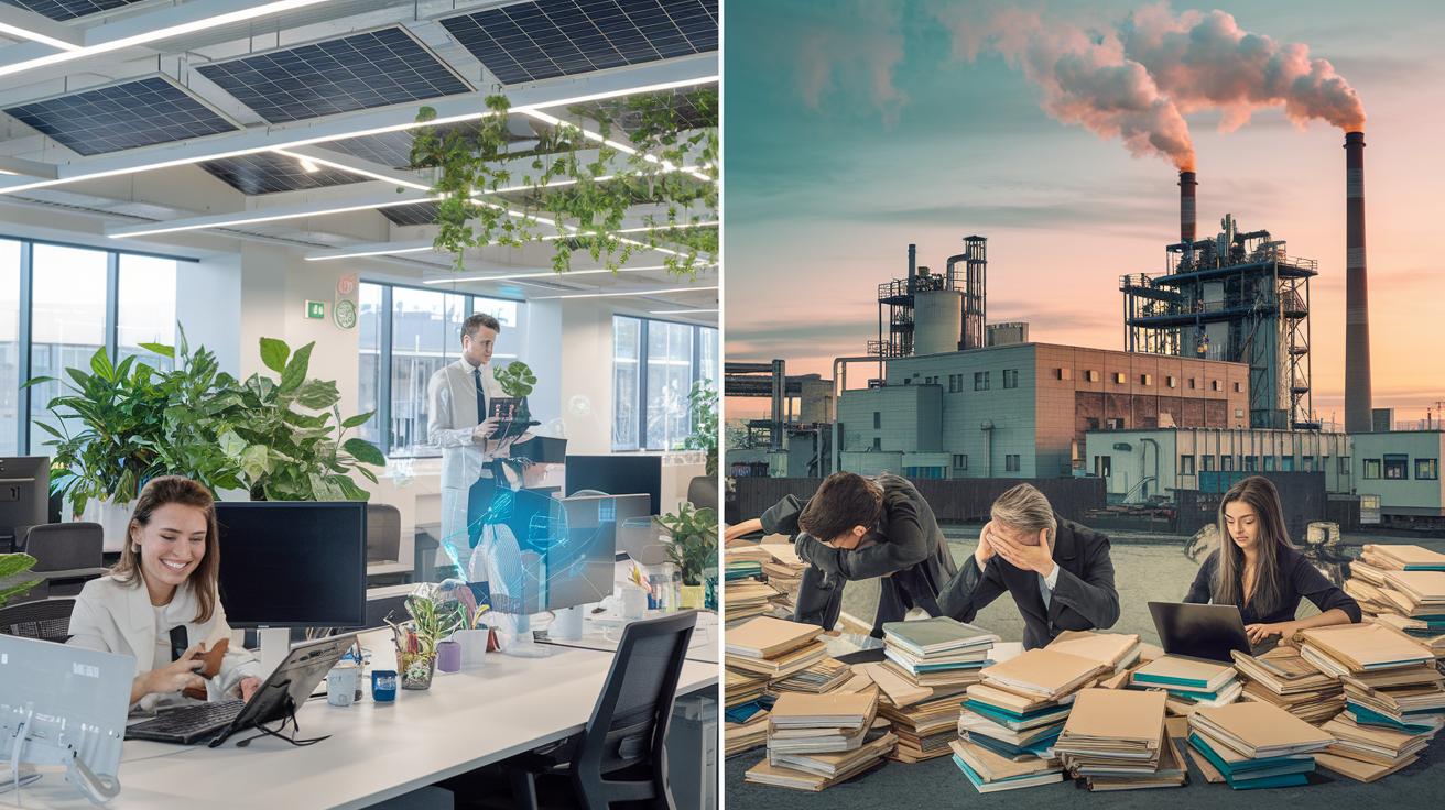 AI's Dual Impact on Corporate Sustainability